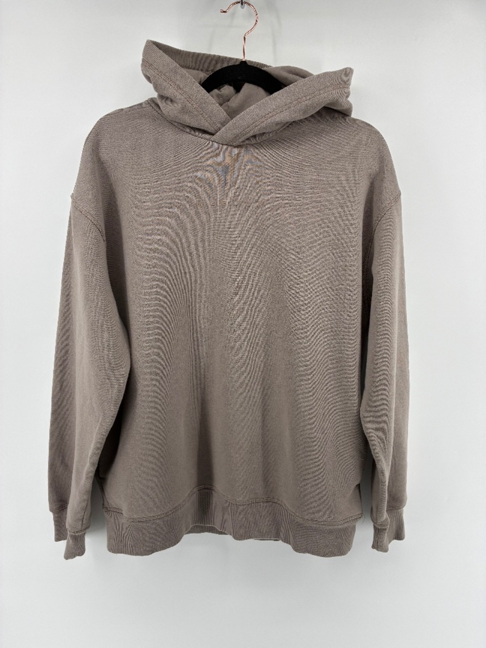 Reebok Men's Taupe Pullover Hoodie in Muted Beige